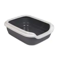 Туалет для кота Природа Comfort L 49х39х15 серый