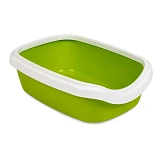 Туалет для кота Природа Comfort M 41х30х13.5см лайм