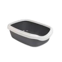 Туалет для кота Природа Comfort M 41х30х13.5см серый                                                