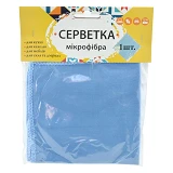 Салфетка микрофибра для стекол и зеркал Зручні Дрібниці 30х30см 1шт