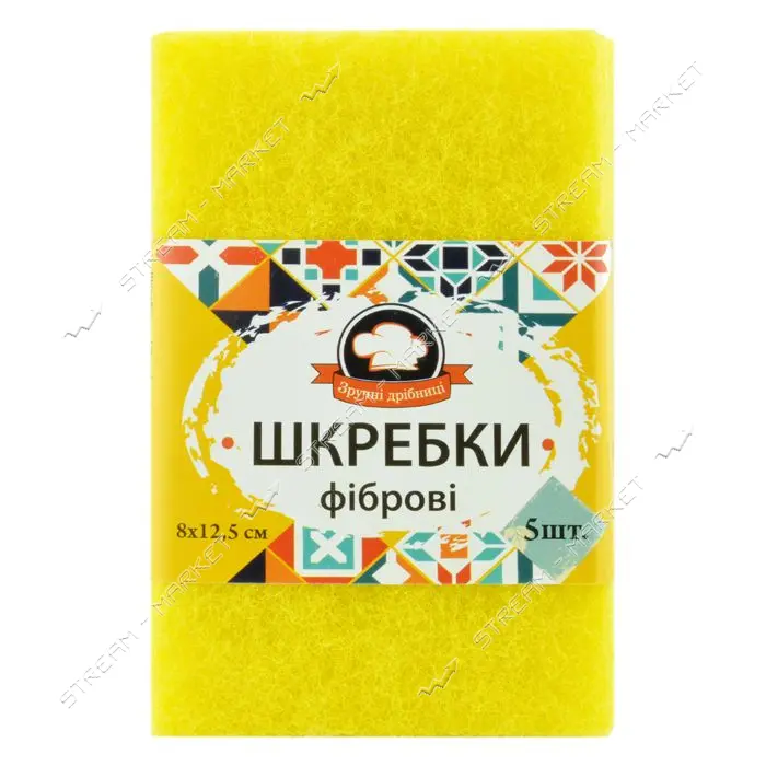 Скребок для посуды Зручні Дрібниці фибровый 5шт