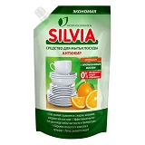 Средство для мытья посуды Silvia Антижир Апельсин с натуральным апельсиновым маслом дойпак 500мл    