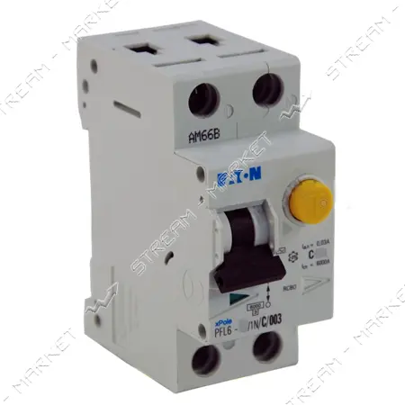 Дифференциальный автомат Moeller Eaton 1N/40 двухполюсный PFL 30mA