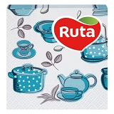 Салфетки бумажные Ruta Кухня 24х24см двухслойные 40шт