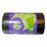 Пакеты мусорные Solar 35л/100шт