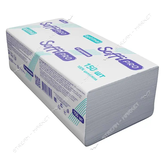 Бумажные полотенца Soffipro Optimal V-сложение 150 листов                                           