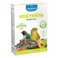 Корм коктейль для экзотических птиц Природа 0.5кг картон                                            