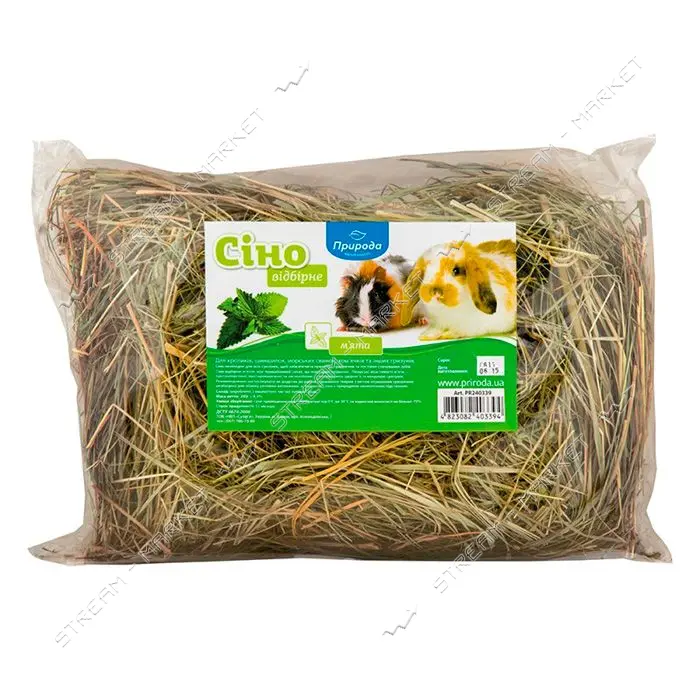 Сено для грызунов Природа Мята 200г                                                                 