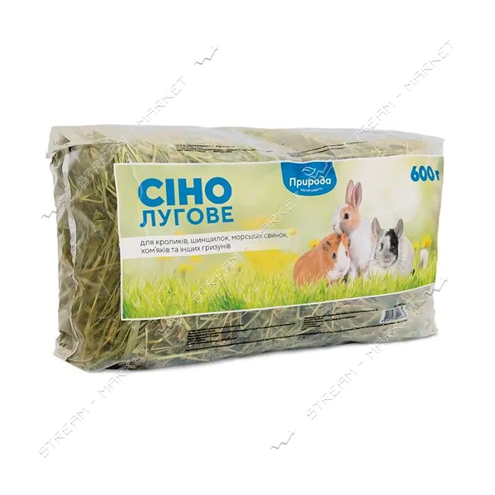 Сено луговое для грызунов Природа 600г                                                              