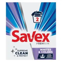 Стиральный порошок для ручной стирки Savex Premium Whites & Colors 300г                             