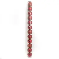 Набір новорічних пластикових куль RED 0922-6RD12 d 6 см 12шт червоні                                