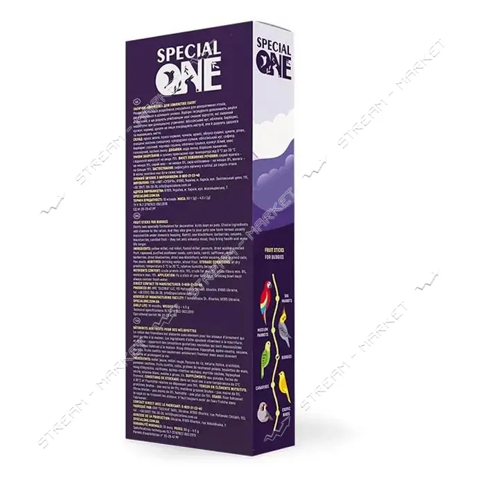 Палочки для волнистых попугаев Special One Фруктовые 90г                                            
