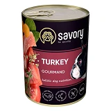 Консервы для взрослых собак Savory Dog Gourmand с индейкой 400гр