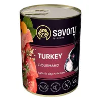 Консервы для взрослых собак Savory Dog Gourmand с индейкой 400гр                                    
