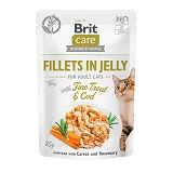 Филе в желе треска и форель Brit Care Cat pouch 85г
