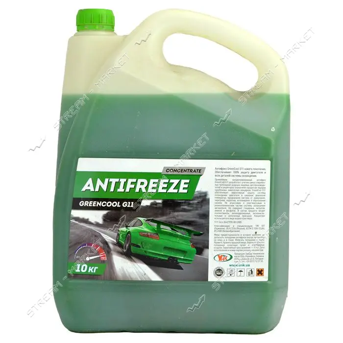 Антифриз УНК GreenCool G11 зеленый 10 кг