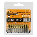 Бита LT/Maxidrill 500-011 РН1x25мм 1/4" S2 Титан 10шт блистер                                       