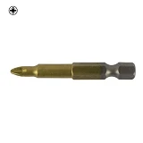 Бита LT/Maxidrill 500-026 РZ1x50мм 1/4" S2 Титан 10шт блистер