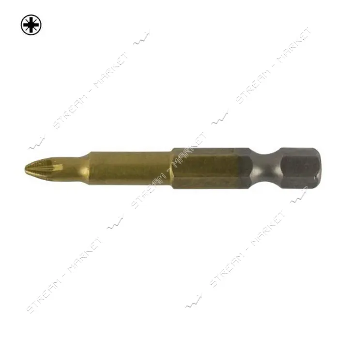 Бита LT/Maxidrill 500-026 РZ1x50мм 1/4" S2 Титан 10шт блистер