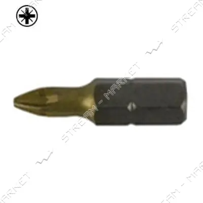 Бита LT/Maxidrill 500-027 РZ2x25мм 1/4" S2 Титан 10шт блистер
