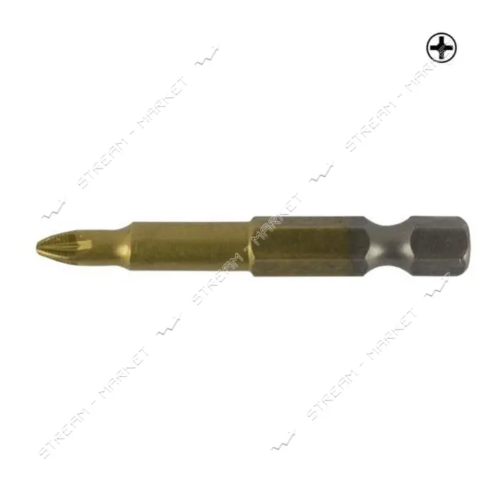 Бита LT/Maxidrill 500-028 РZ2x50мм 1/4" S2 Титан 10шт блистер                                       