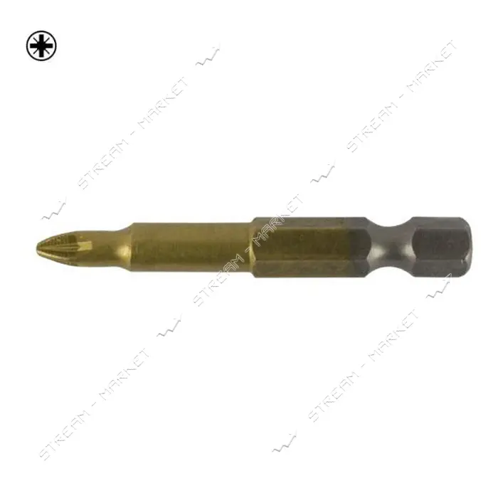 Бита LT/Maxidrill 500-030 РZ3x50мм 1/4" S2 Титан 10шт блистер