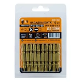 Бита LT/Maxidrill 500-041 PН2xSL6x50мм 1/4" S2 Титан 10шт блистер