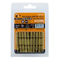 Бита LT/Maxidrill 500-041 PН2xSL6x50мм 1/4" S2 Титан 10шт блистер                                   