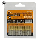 Бита LT/Maxidrill 500-055 Т40x25мм 1/4" S2 Титан 10шт блистер