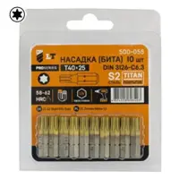 Бита LT/Maxidrill 500-055 Т40x25мм 1/4" S2 Титан 10шт блистер                                       