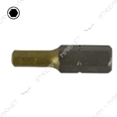 Бита LT/Maxidrill 500-070 НЕХ 4x25мм 1/4" S2 Титан 10шт блистер                                     