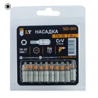 Бита LT/Maxidrill 501-051 T15х25мм 1/4 CrV 10шт                                                     