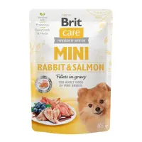 Филе в соусе для собак кролик и лосось Brit Care Mini pouch 85г                                     