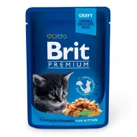 Консервы Brit Premium Cat pouch  для котят Курица 100г                                              