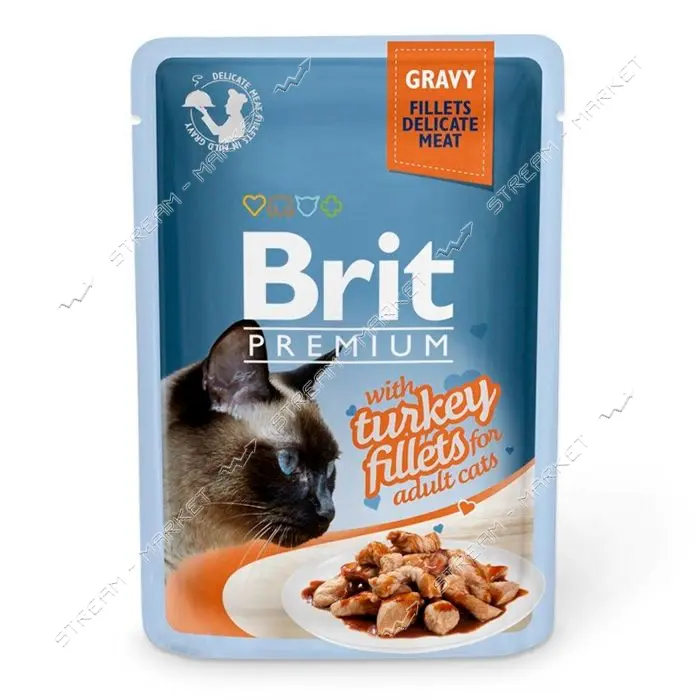 Филе курицы в желе Brit Premium  Delicate  Cat pouch 85г                                            