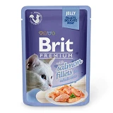 Филе лосося в желе Brit Premium Delicate Cat pouch 85г                                              
