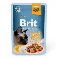 Філе тунця в соусі Brit Premium Delicate Cat pouch 85г                                              