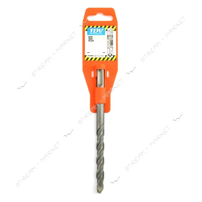 Бур по бетону TDV SDS Plus 6х110 с победитовой напайкой
