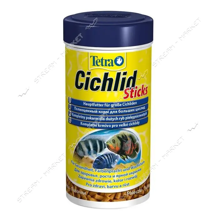 Корм для рыб палочки для цихлид Tetra Cichlid Sticks 250мл                                          