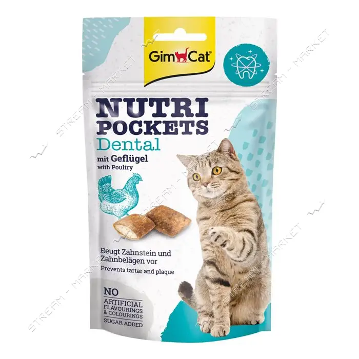 Лакомства для кошек для зубов Nutri Pockets Dental 60г