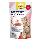 Лакомства для кошек Nutri Pockets говядина плюс солод 60г                                           