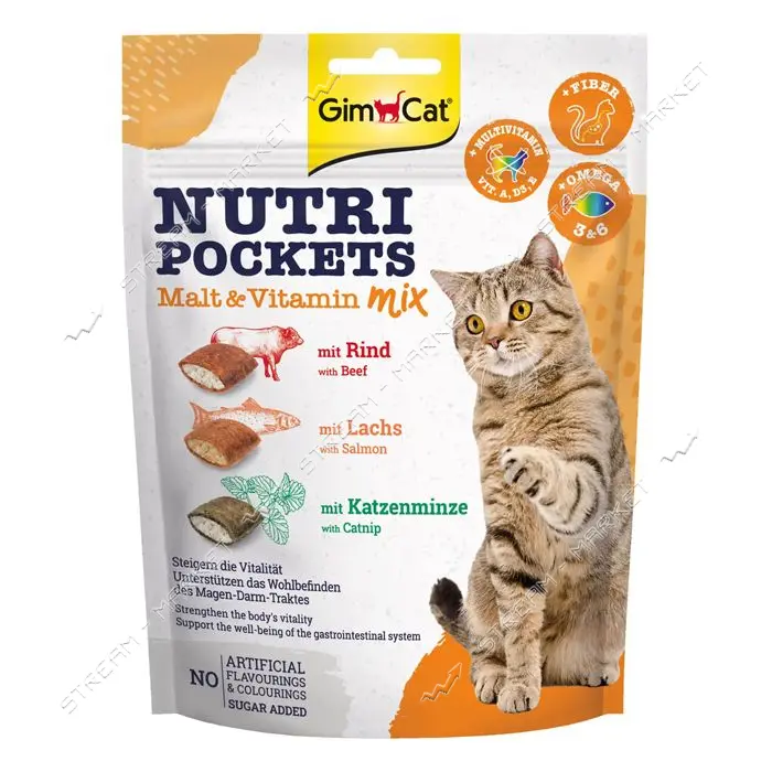Лакомства для кошек Nutri Pockets Мультивитамин микс 150г