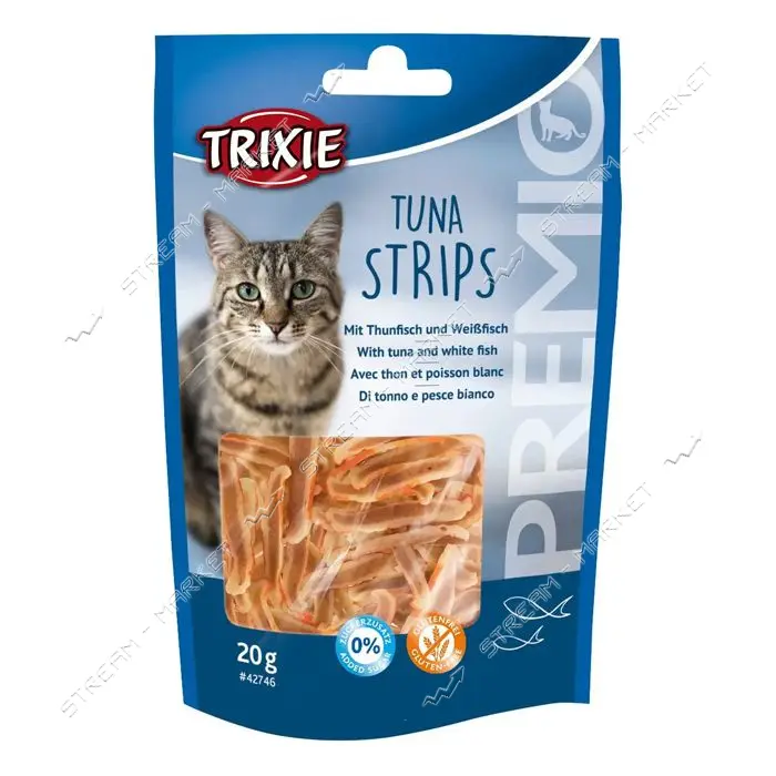 Лакомство для котов Trixie Tuna Strips полоски тунца 20г