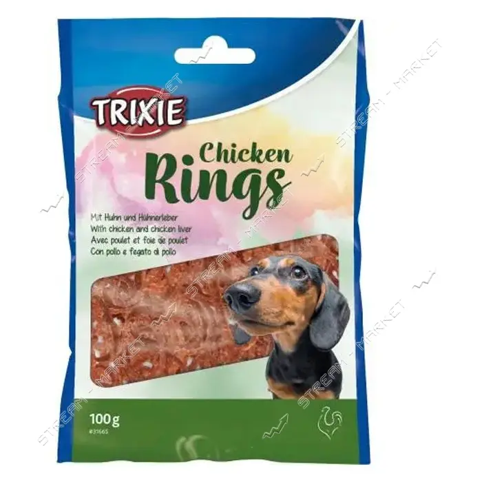 Лакомство для собак Trixie Chicken Rings с курицей 100г                                             