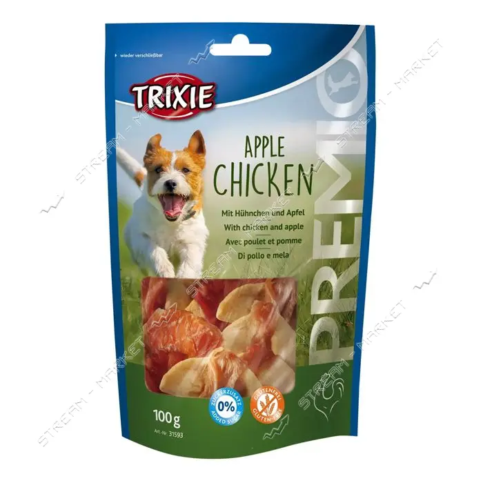Лакомство для собак Trixie Premio Apple Chicke с яблоком 100г