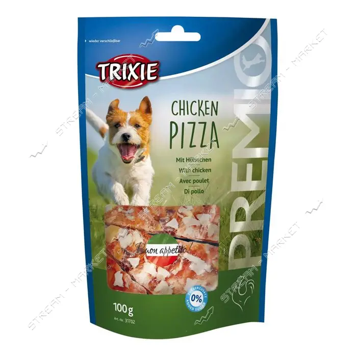 Лакомство для собак Trixie Premio Chicken Pizza пицца с курицей 100г                                