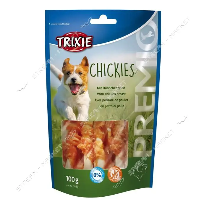 Лакомство для собак Trixie Premio Chickies с кальцием 100г