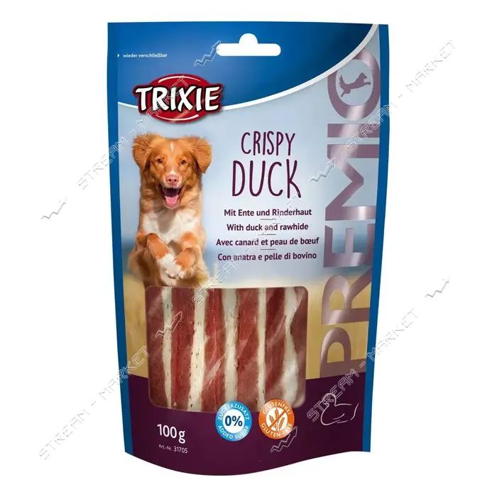 Лакомство для собак Trixie Premio Crispy Duck утка 100г                                             