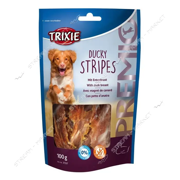 Лакомство для собак Trixie Premio Ducky Stripes утка 100г