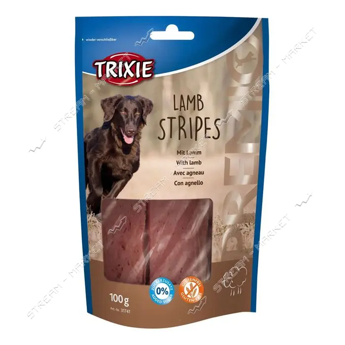 Лакомство для собак Trixie Premio Lamb Stripes с ягненком 100г                                      